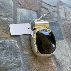 Black Onxy Sterling Silver Pendant